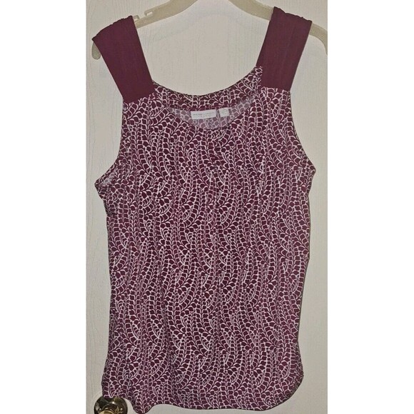 New York & Company Tops - Women’s New York and Company Tank Top Stretch Sleeveless Pleated - Size XL Ny&Co